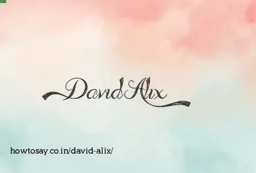 David Alix