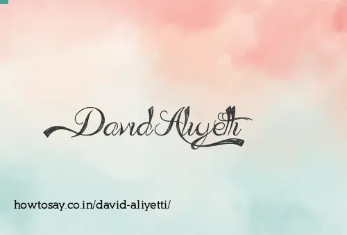 David Aliyetti