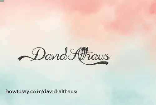 David Althaus