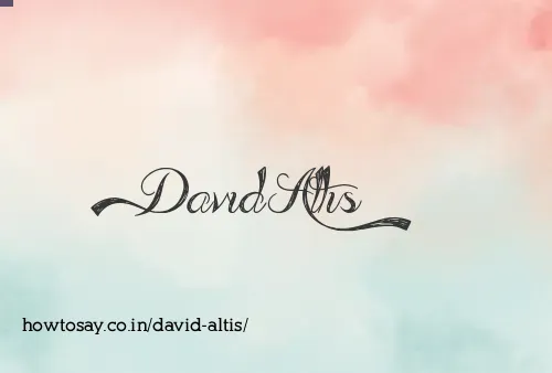 David Altis