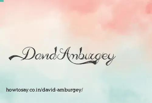 David Amburgey