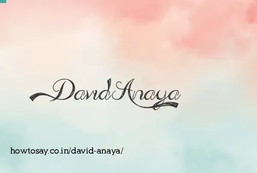 David Anaya