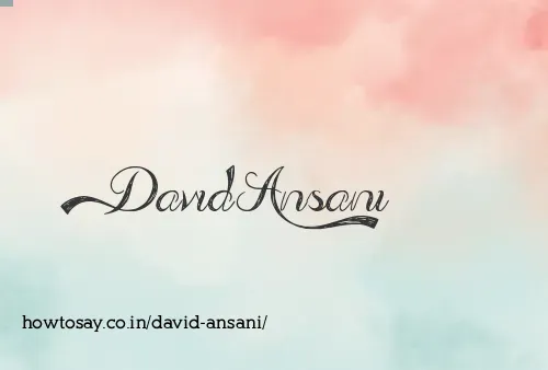 David Ansani