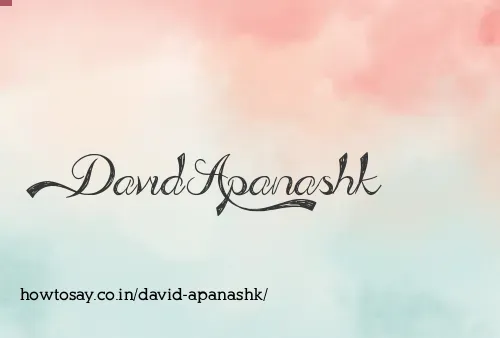 David Apanashk