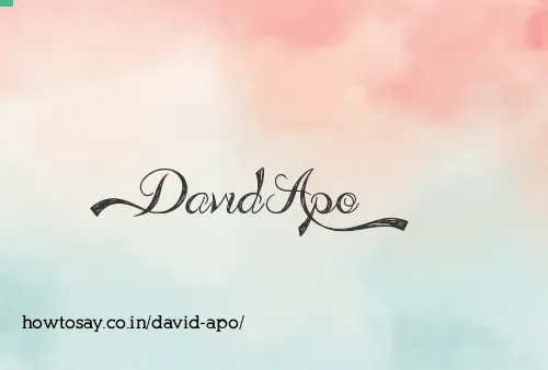 David Apo