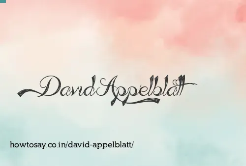 David Appelblatt