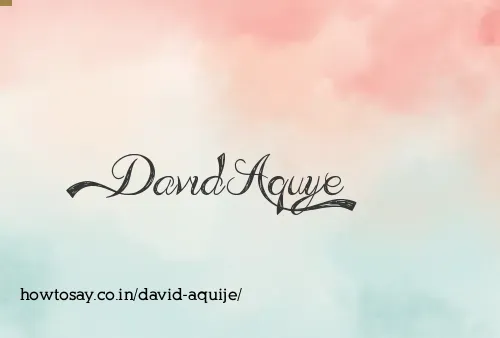 David Aquije
