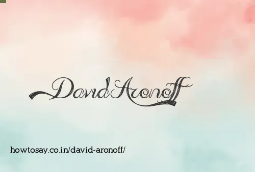 David Aronoff