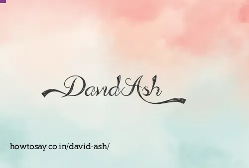 David Ash