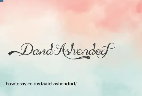 David Ashendorf