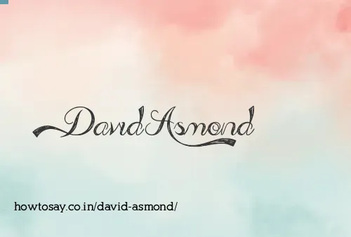 David Asmond