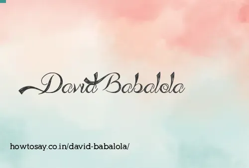 David Babalola