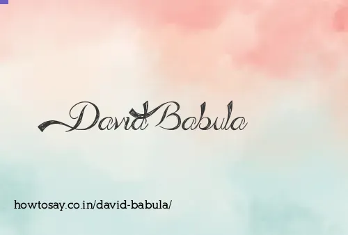 David Babula