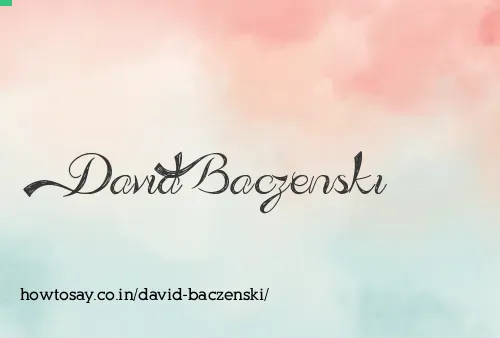 David Baczenski