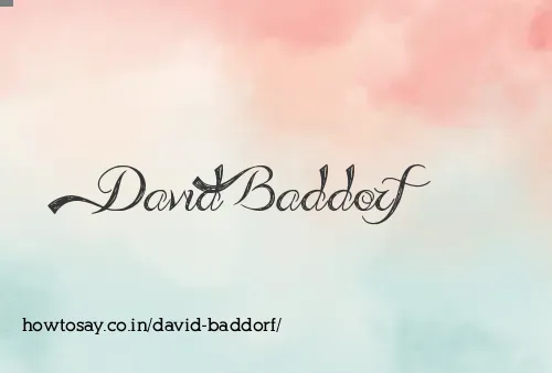 David Baddorf