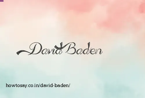 David Baden