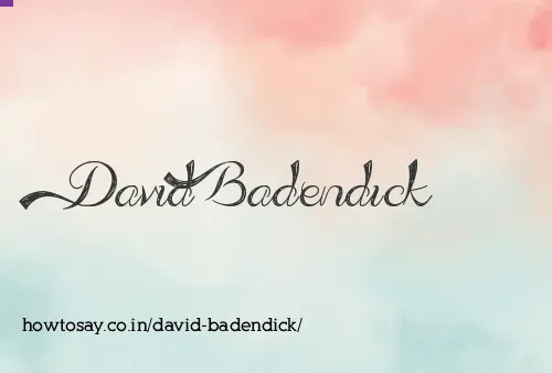 David Badendick