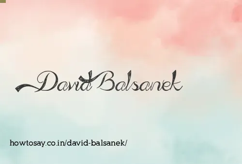 David Balsanek