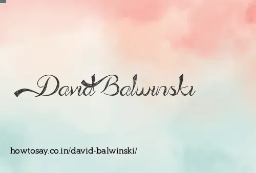 David Balwinski