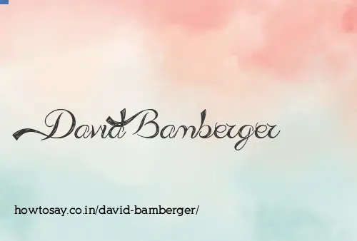 David Bamberger