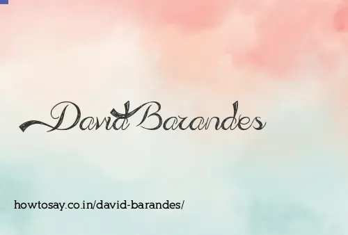 David Barandes
