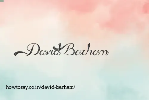 David Barham