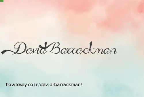 David Barrackman