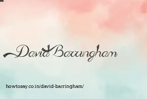 David Barringham