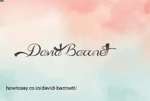 David Barrnett