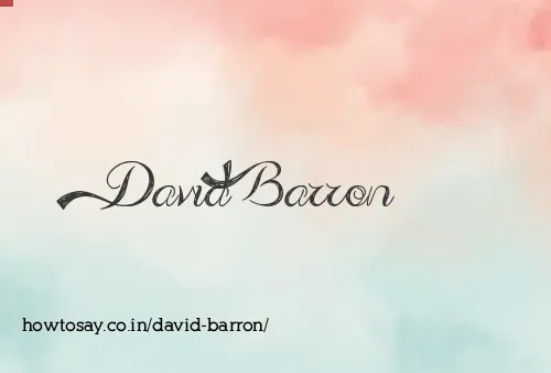David Barron