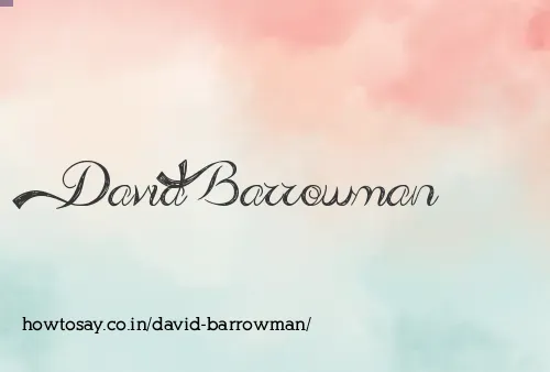 David Barrowman