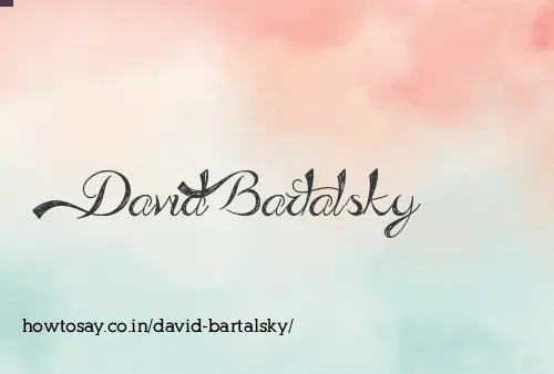 David Bartalsky