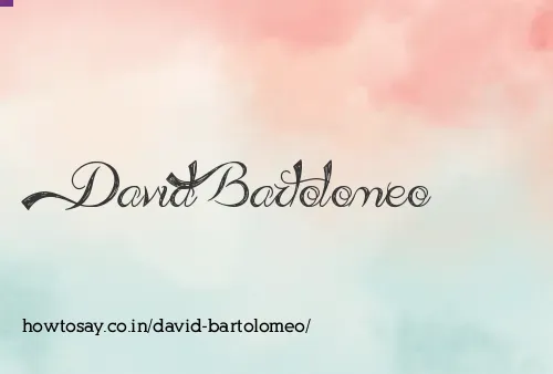 David Bartolomeo