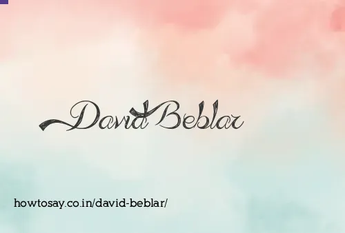 David Beblar