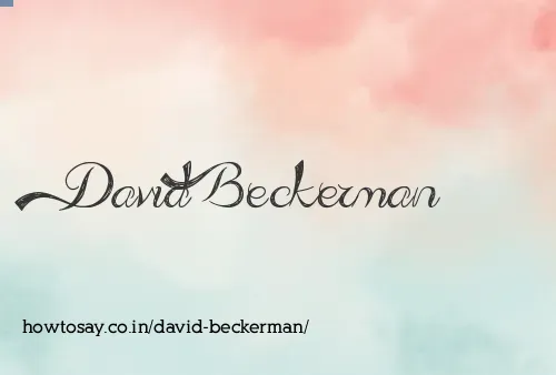 David Beckerman