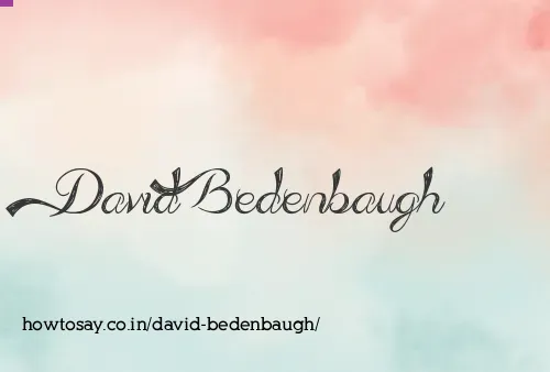 David Bedenbaugh