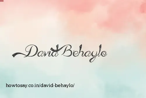 David Behaylo