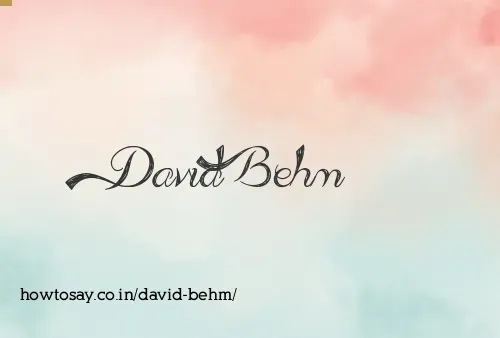 David Behm