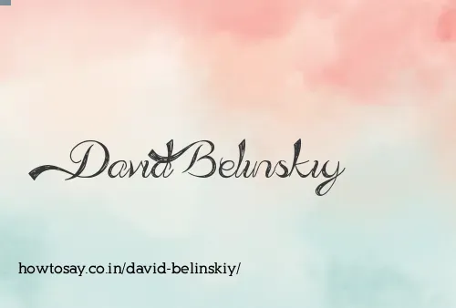 David Belinskiy