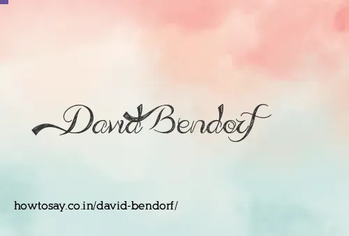 David Bendorf