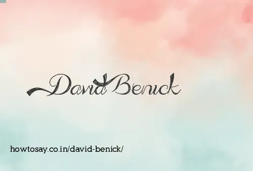 David Benick