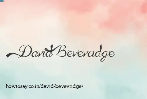David Bevevridge
