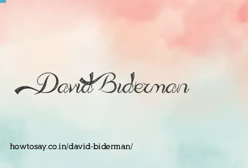 David Biderman
