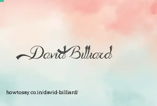 David Billiard