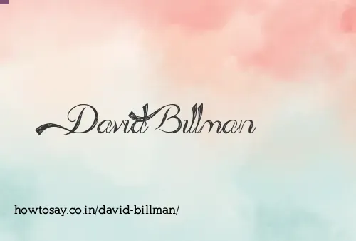 David Billman