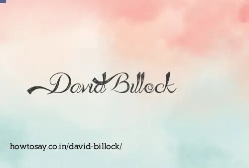 David Billock