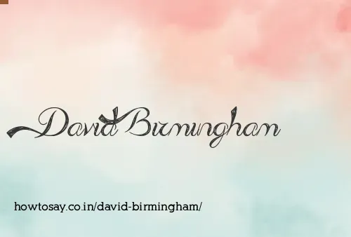 David Birmingham