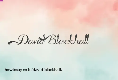 David Blackhall