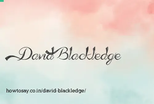 David Blackledge