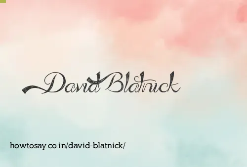 David Blatnick